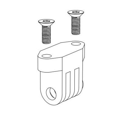 GO PRO support, nylon, incl. 2 pcs M4 screws