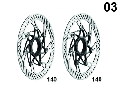 Set 03 AFS 140 / 140 mm rotor - ALLOY SPIDER