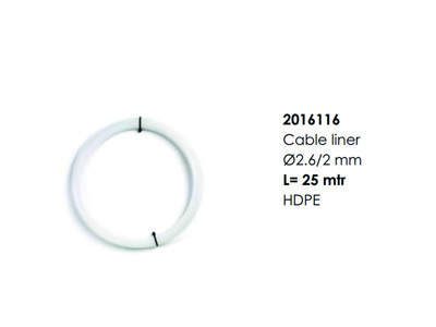 25m HDPE kabel liner ø2.0 - 2.6mm in sealbag