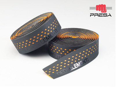 PRESA TAPE , NASTRO, BLACK/ORANGE, double layer, perforated