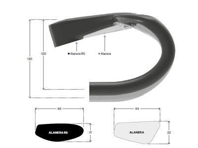 Deda Elementi Alanera RS integrated handlebar, 100x44, RHM-EVO, full carbo