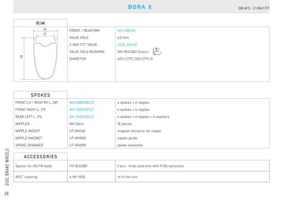 Campagnolo BORA X 50 DB 2WF C27 front
