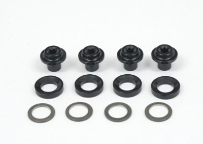 Campagnolo Black brake shoe fixing bolt and washers (4 pcs)