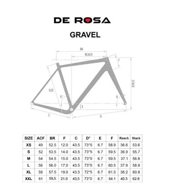 De Rosa GRAVEL CARBON - ROSSO RUBINO [M]