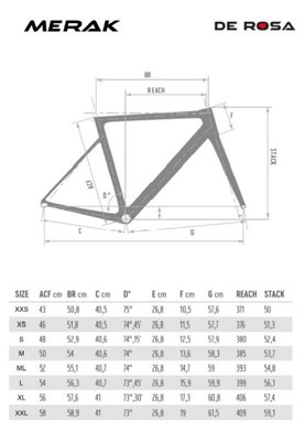 De Rosa MERAK DB - 2024 Silver Black Red