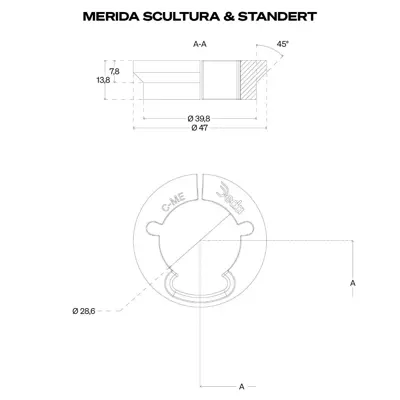 Deda Elementi Alanera RS compression ring for Merida Scultura, 45°x45°