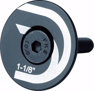 FLAT TOP CAP, for 1 1/8" headset, Black, Deda laser etched l