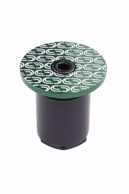 LOOP END-PLUG / TAPPO MANUBRIO, GREEN anodized, expander s