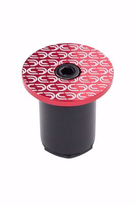 LOOP END-PLUG / TAPPO MANUBRIO, RED anodized, expander sys