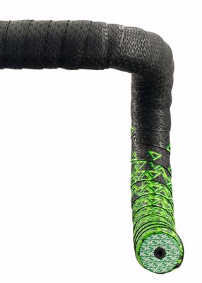 Deda Elementi LOOP TAPE , NASTRO, BLACK/GREEN, Deda logo texture, double l