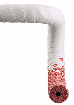 Deda Elementi LOOP TAPE , NASTRO, WHITE/RED, Deda logo texture, double lay