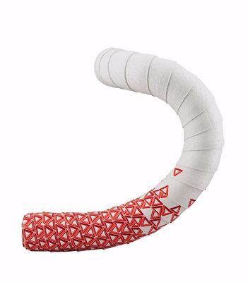 LOOP TAPE , NASTRO, WHITE/RED, Deda logo texture, double lay
