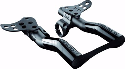 SUPERZERO TT , Clip-on / prolunghe, AL 6061, BLACK anodized,