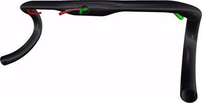 Deda Elementi ZERO2 DCR RHM handlebar, RHM 44 cm, Polish on Black (POB), A