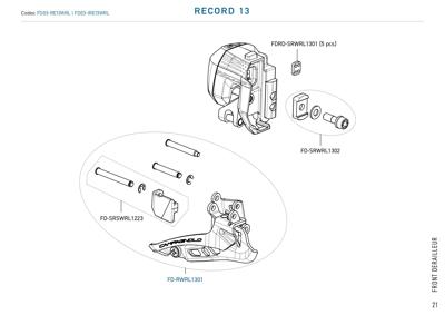 Campagnolo RE WRL 13s front derailleur