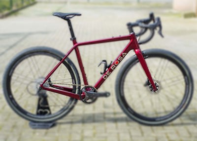 GRAVEL CARBON - ROSSO RUBINO [S] - Frameset