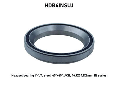 Headset bearing 1"-1/4, steel, 45°x45°, ACB, 46,9X34,1X7mm, IN series