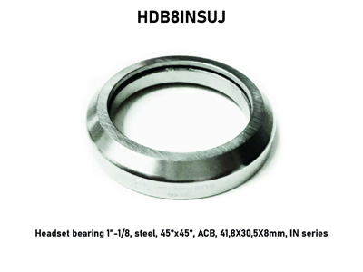 Headset bearing 1"-1/8, steel, 45°x45°, ACB, 41,8X30,5X8mm, IN series