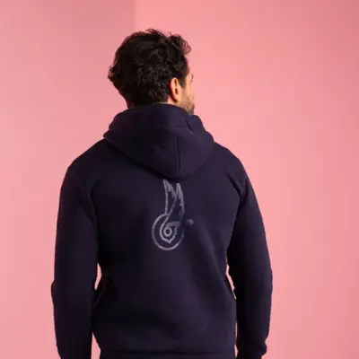 Campagnolo Hoodie Sweatshirt logo blue unisex XS