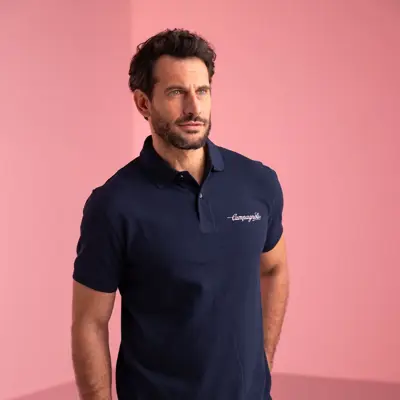 Polo embroidered logo unisex BL L