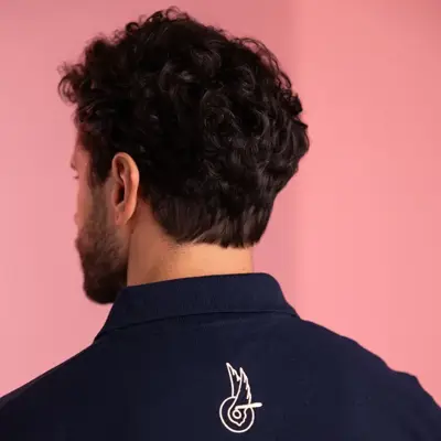 Campagnolo Polo embroidered logo unisex BL XL