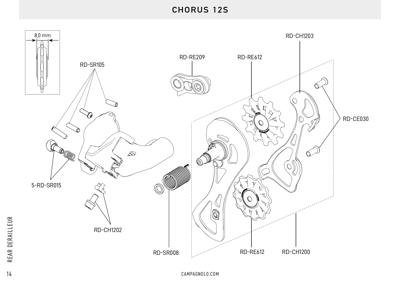 Campagnolo 12s - CHORUS 12s rear derailleur