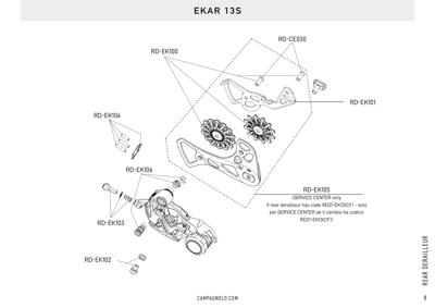 Campagnolo 13s - EKAR 1x13 rear derailleur