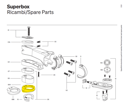 SUPERBOX & ALANERA DCR TOP COVER, 56mm, nylon, for 1.5" upper bearing
