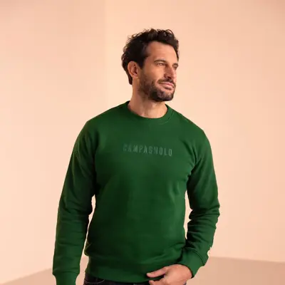 Campagnolo Sweatshirt logo green unisex - XS