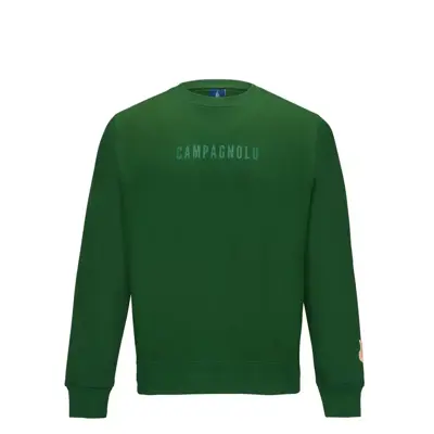 Sweatshirt logo green unisex - S